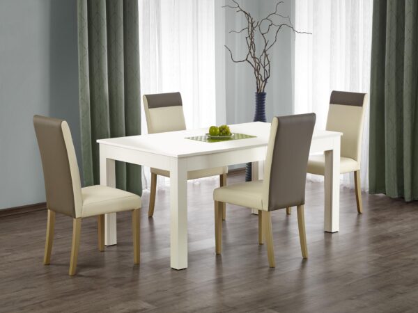 Mesa extensível SEWERYN - branco, 160-300cm