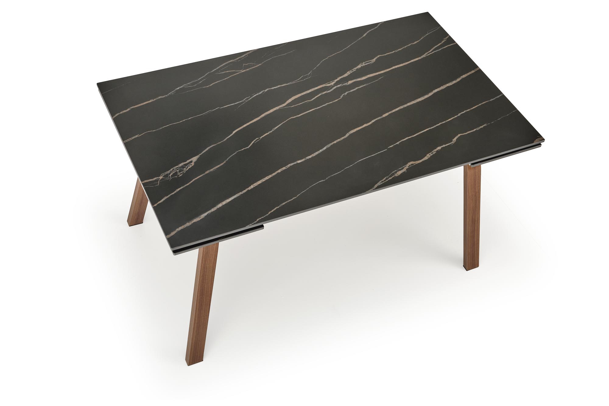 Mesa extensível LOZANO - preto mármore / nogueira, 140-200cm - Image 18