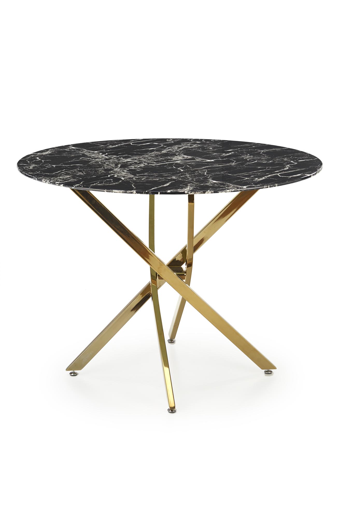 Mesa redonda RAYMOND 2 - preto mármore / dourado - Image 7