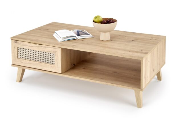 Mesa de Centro BORNEO LAW-1 - carvalho artisan / preto