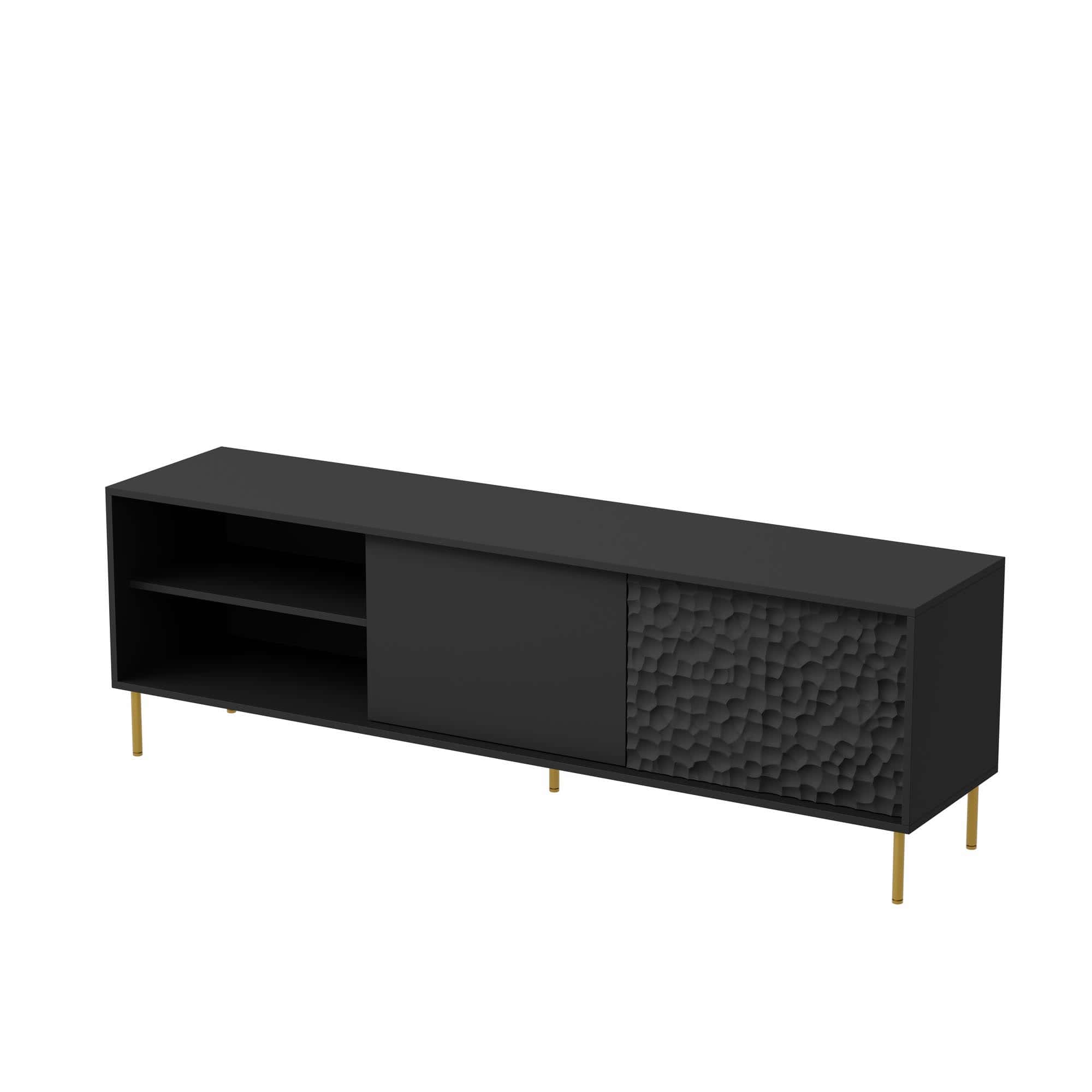 Móvel TV BULLET RTV-1 - preto / dourado - Image 4