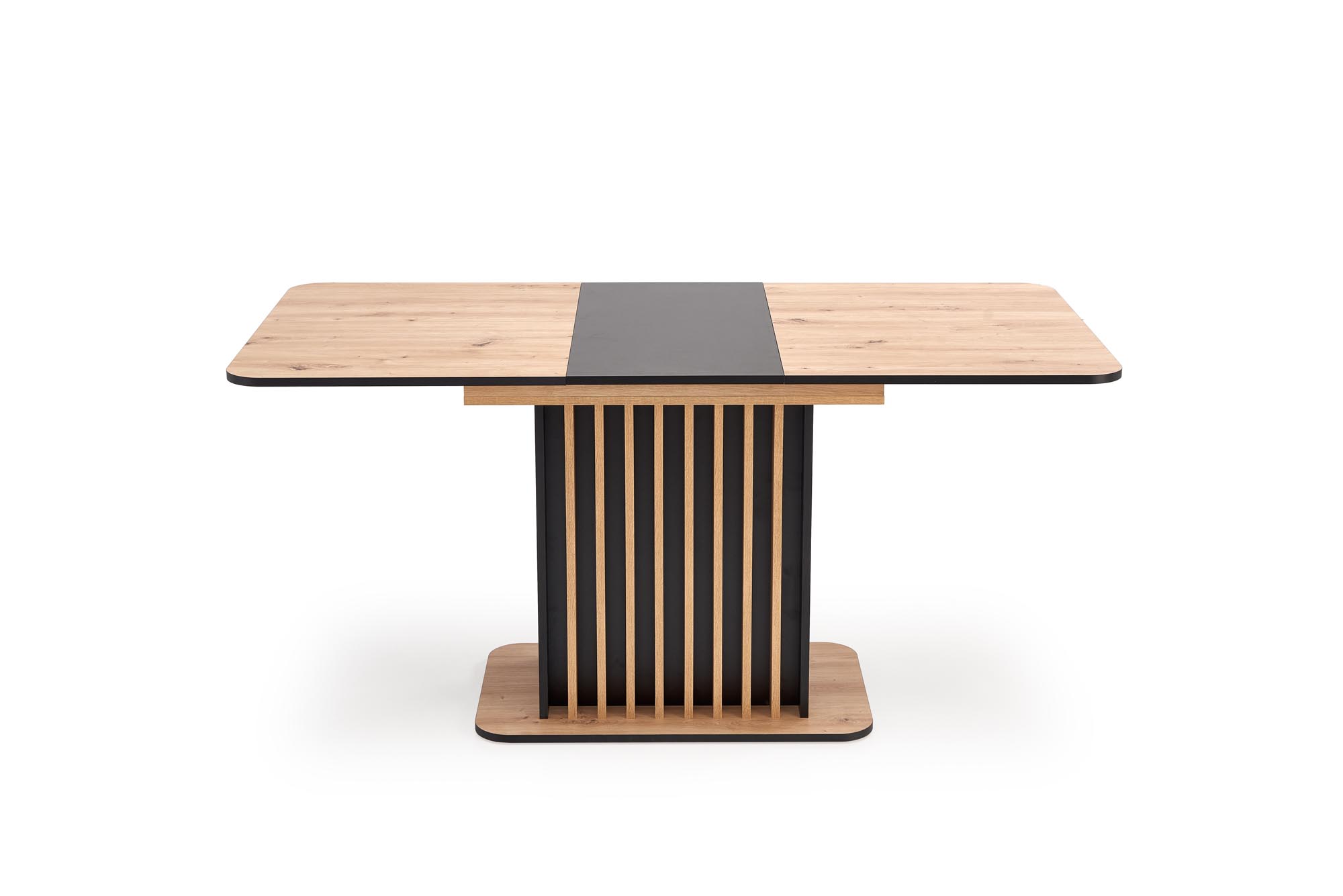 Mesa extensível WILSON - carvalho artisan / preto, 120-158cm - Image 2