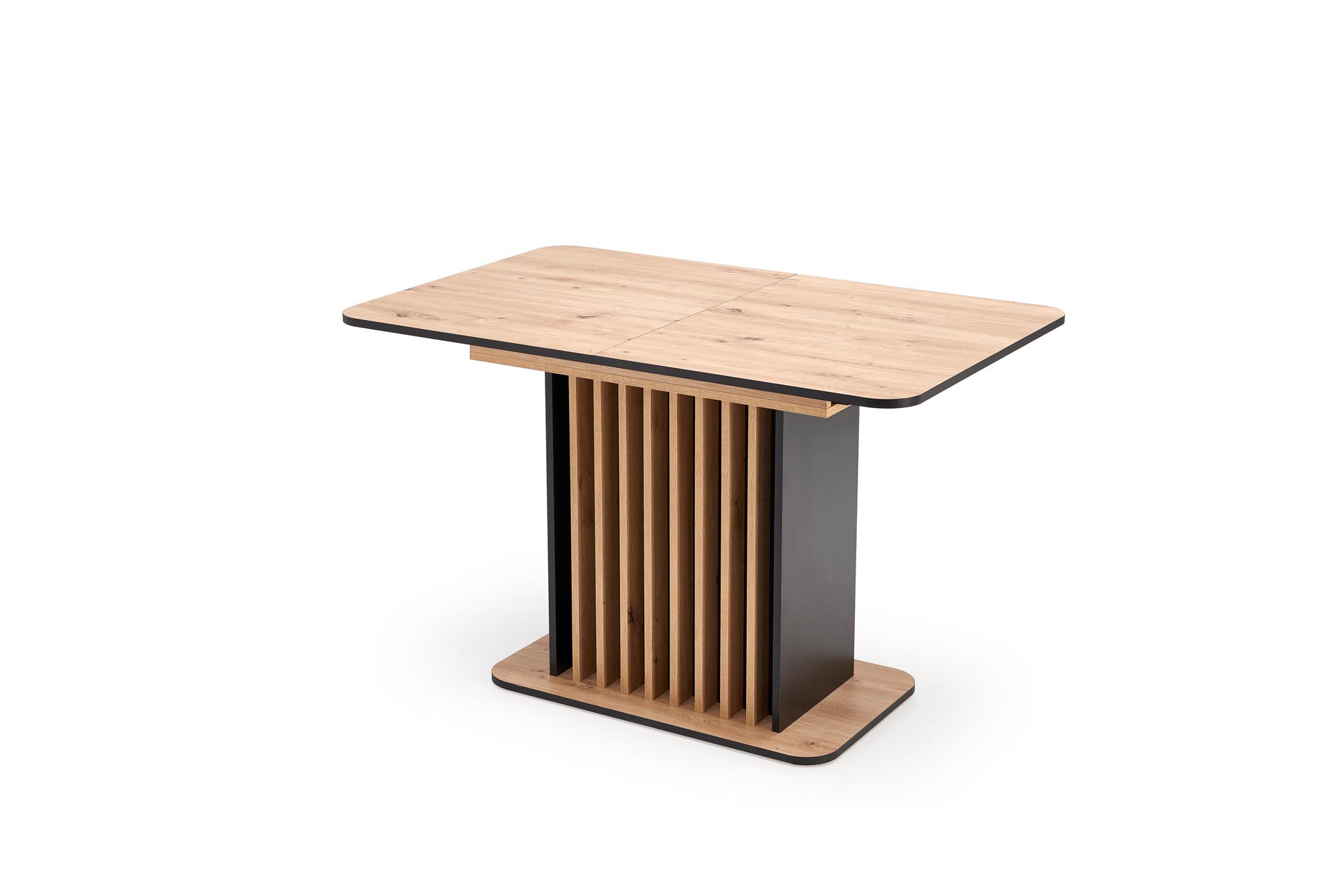 Mesa extensível WILSON - carvalho artisan / preto, 120-158cm - Image 6