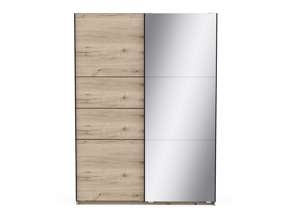 Roupeiro c/espelho VEXA 03 - Carvalho, 148x203cm - Image 2