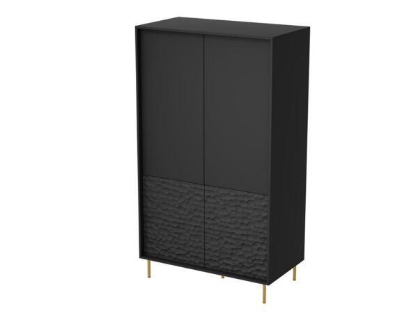 Roupeiro BULLET S-1 - preto / dourado