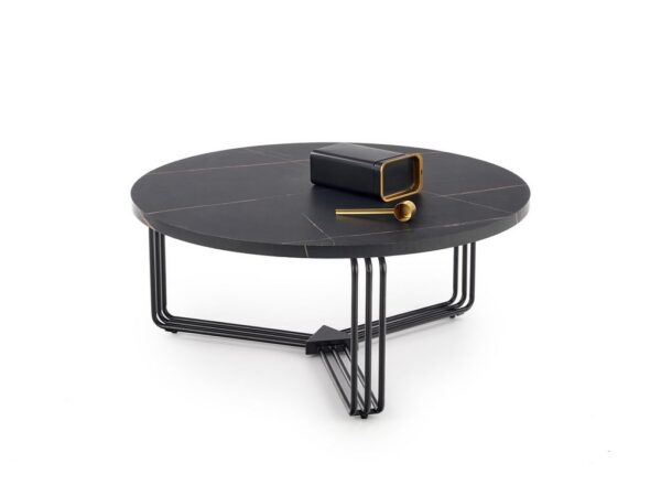 Mesa de Centro ANTICA - mármore preto / preto