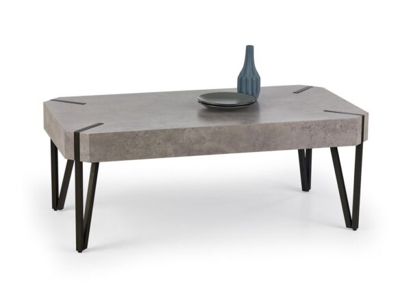 Mesa de Centro EMILY - concrete / preto