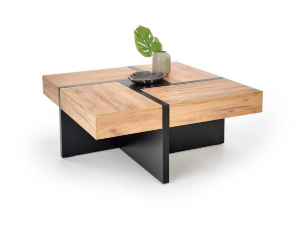 Mesa de Centro SEVILLA - carvalho craft / preto
