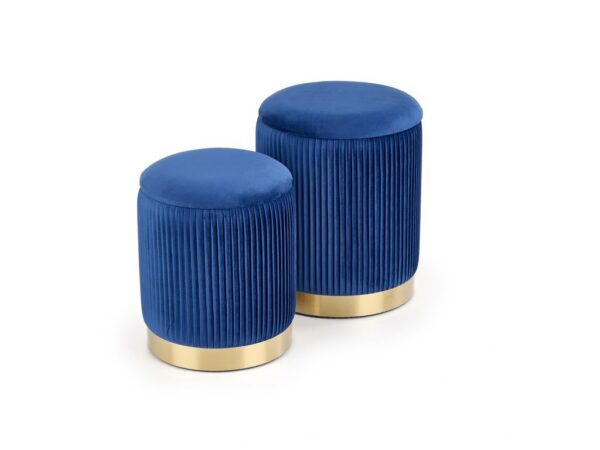 Pufes MONTY - azul escuro
