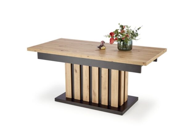 Mesa de Centro BARETTI - carvalho artisan / preto