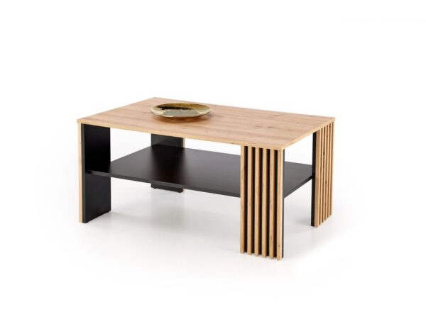 Mesa de Centro FEMINA - carvalho artisan / preto