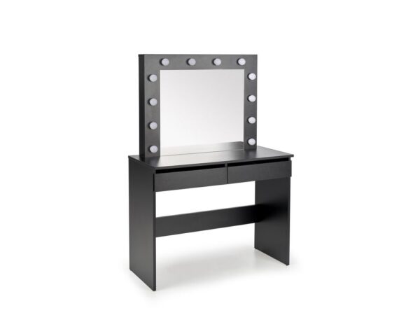 Toucador/Secretária c/espelho HOLLYWOOD - preto, 94cm