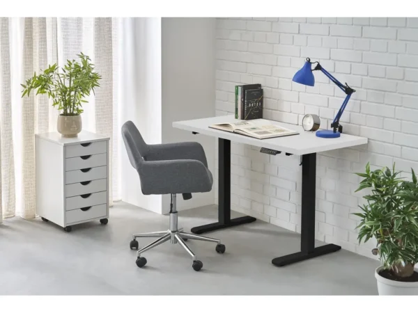 Secretária elevatória B/54 - branco/preto, 120cm