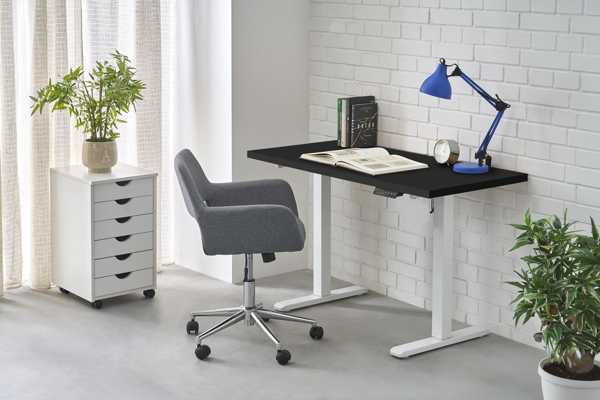 Secretária elevatória B/54 - preto/branco, 120cm - Image 9