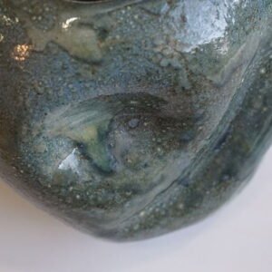 closeup abstract ceramic vase