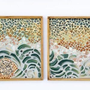mosaic diptych art amelia johannsen