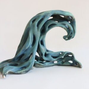ceramic wave sculpture