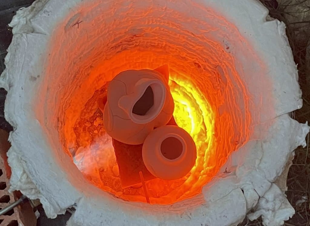raku fired pottery