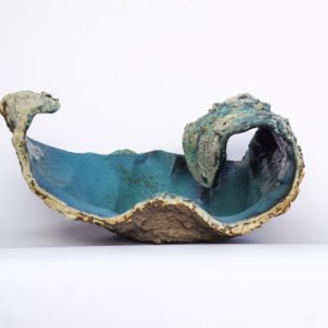 ceramic wave sculpture