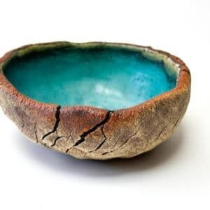 electric blue bowl