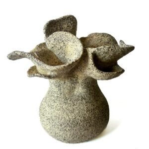 wavy sculptural vase by Amelia Johannsen
