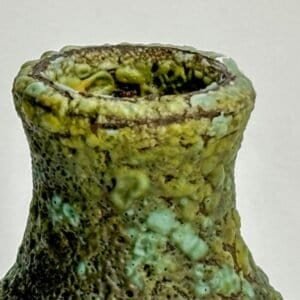 Rustic ceramic art bottle