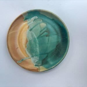 stoneware wheel thrown ceramic dinner plates