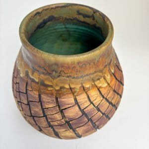Original wheel-thrown stoneware vessel from the Faultline series