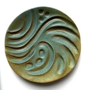 undercurrent ceramic art plate