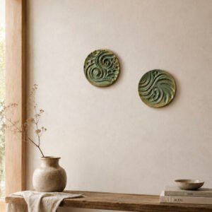 ceramic wall art hanging plates