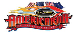 Vintage American cars at Americarna event in New Zealand, celebrating USA culture and automotive heritage.
