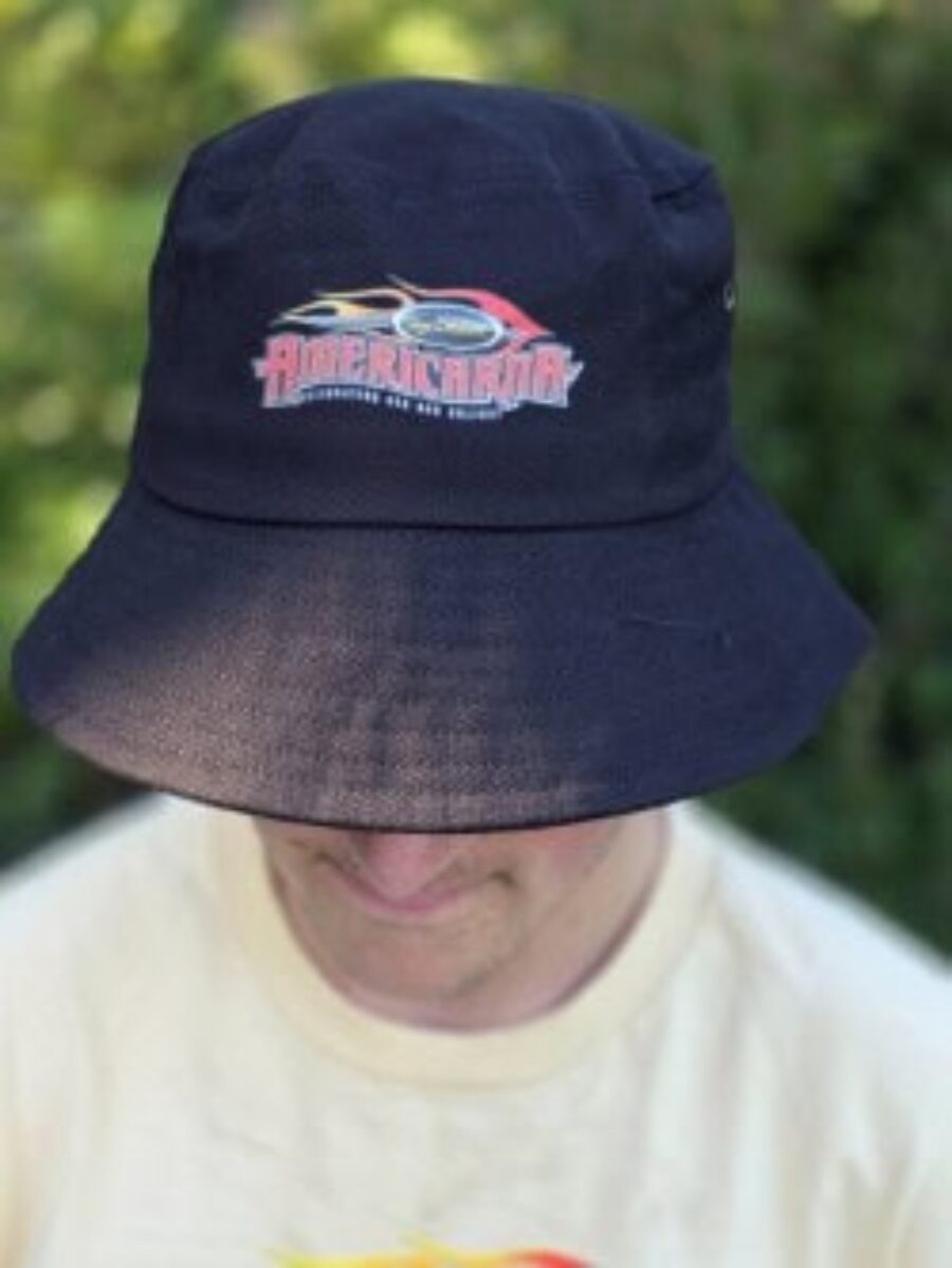 Americarna event bucket hat with logo.