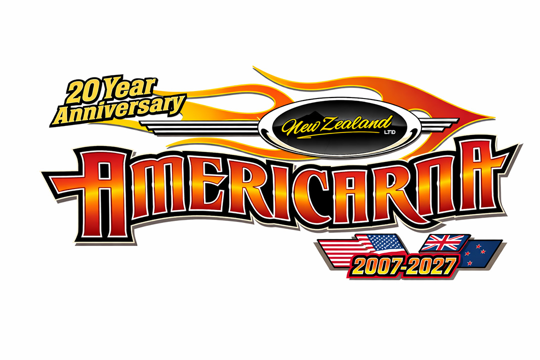 Americarna 20 Year Anniversary logo with New Zealand theme.