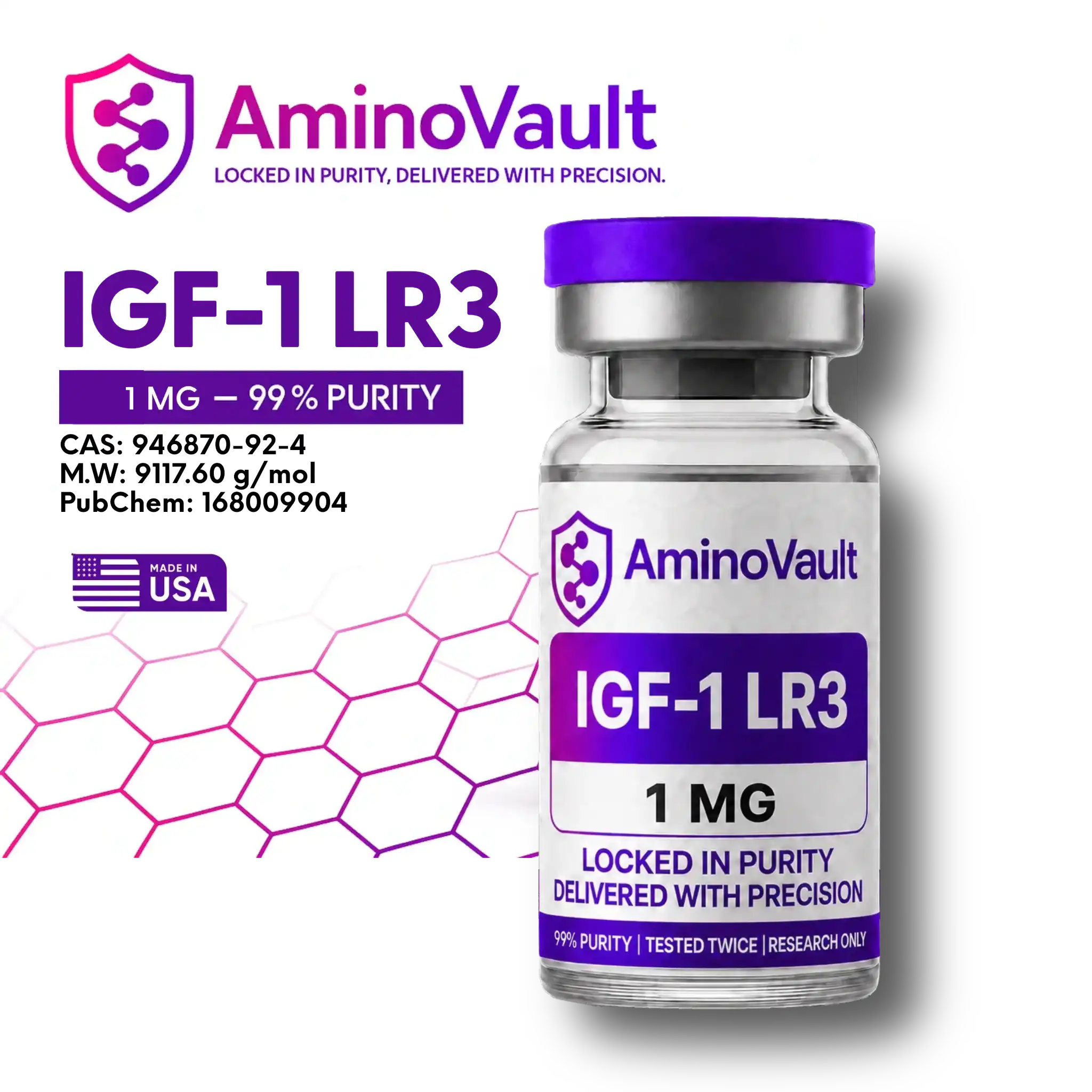 IGF-1 LR3 Research Peptide at AminoVault
