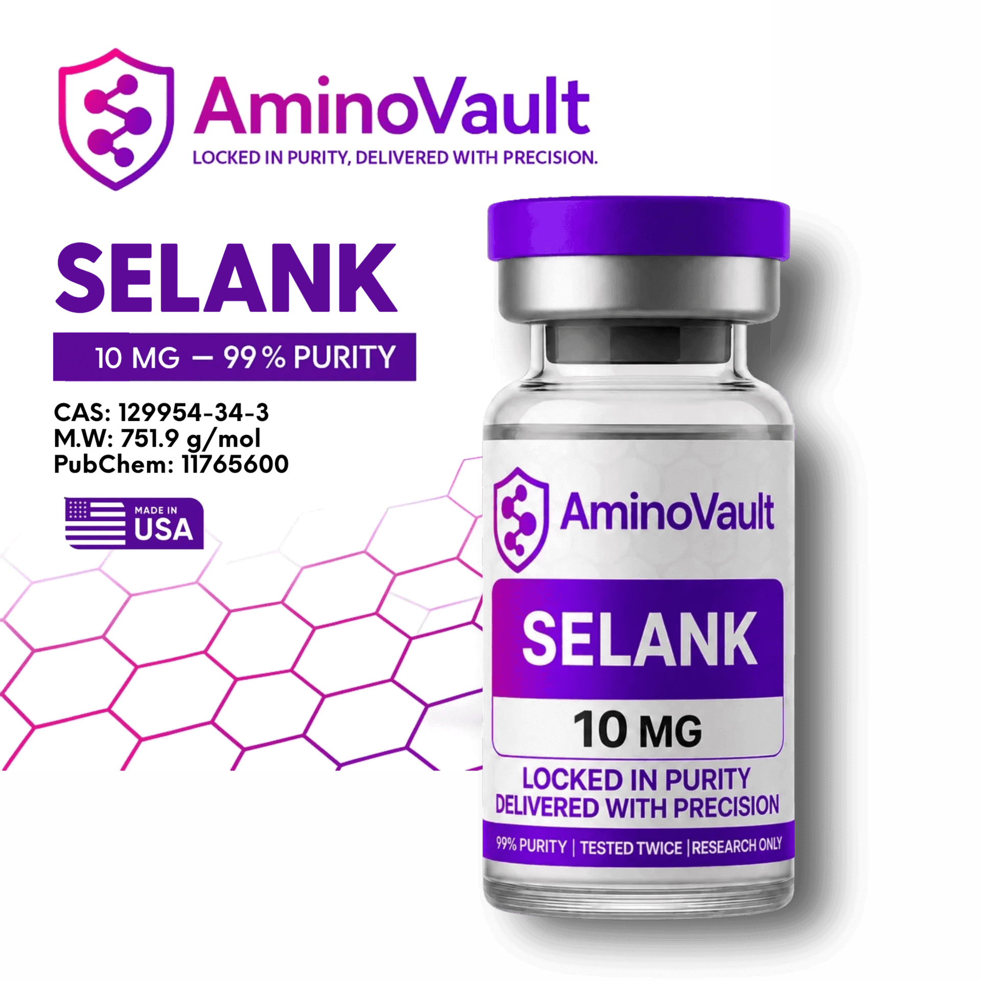 Selank 10mg at AminoVault