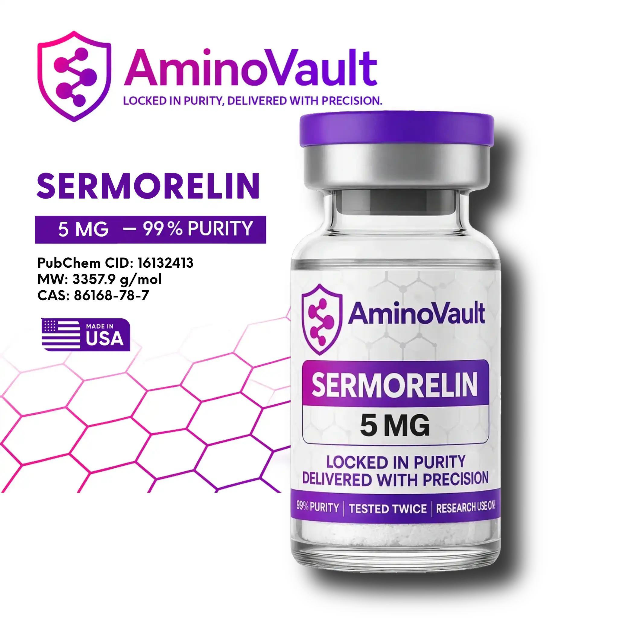 Sermorelin Research Peptide | AminoVault