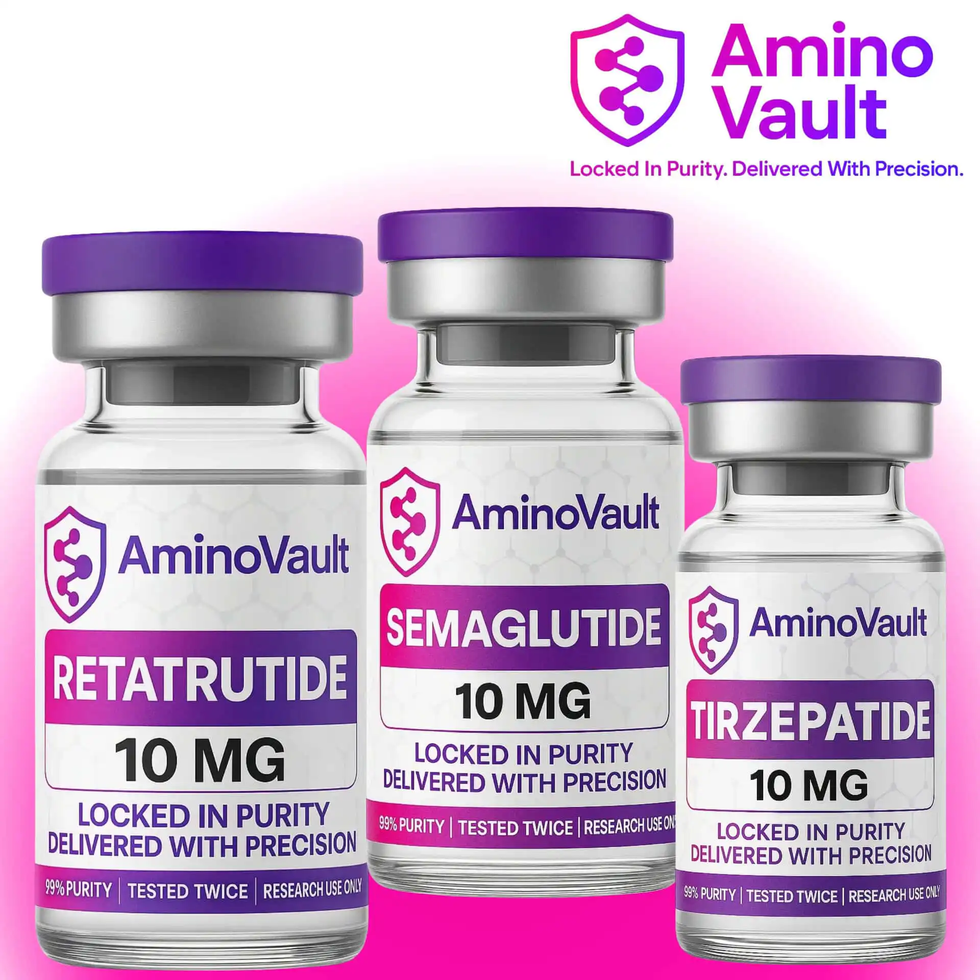 AminoVault | Verified Research Peptides Made in the USA and Tested Twice for 99% Purity