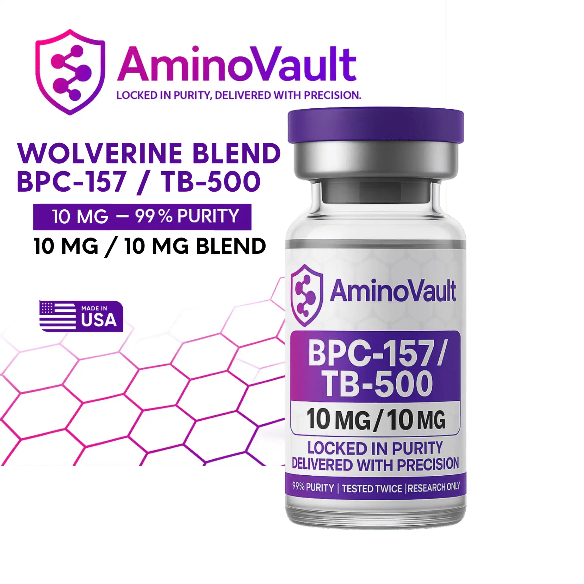 Wolverine Peptide Blend | BPC157 - TB500 at AminoVault