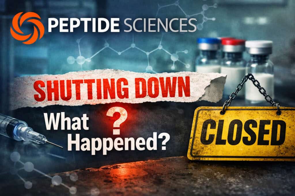 Peptide Sciences Shutdown