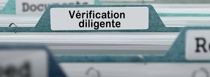 revue diligente due diligence bonne transaction