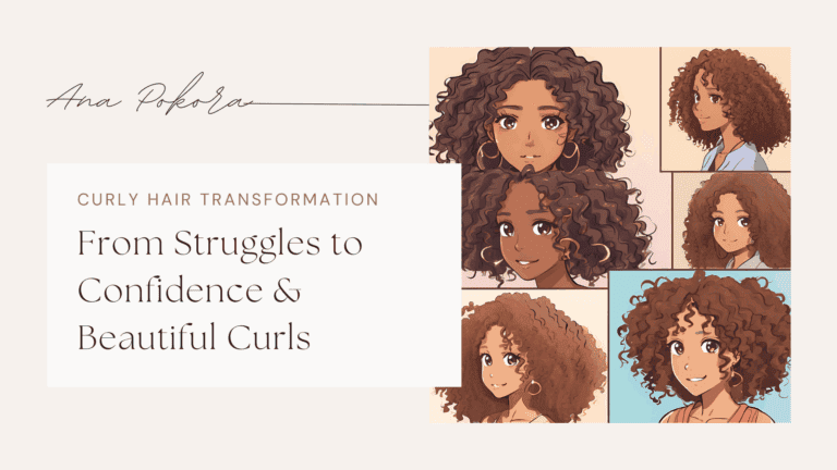 Curly hair transformation journey featuring Ana Pokora"