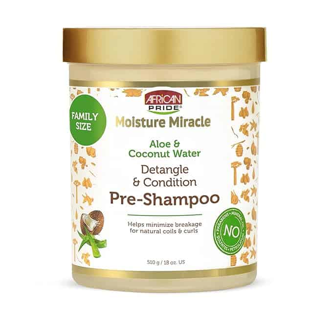 African Pride Pre-shampoo for coily toddler hair