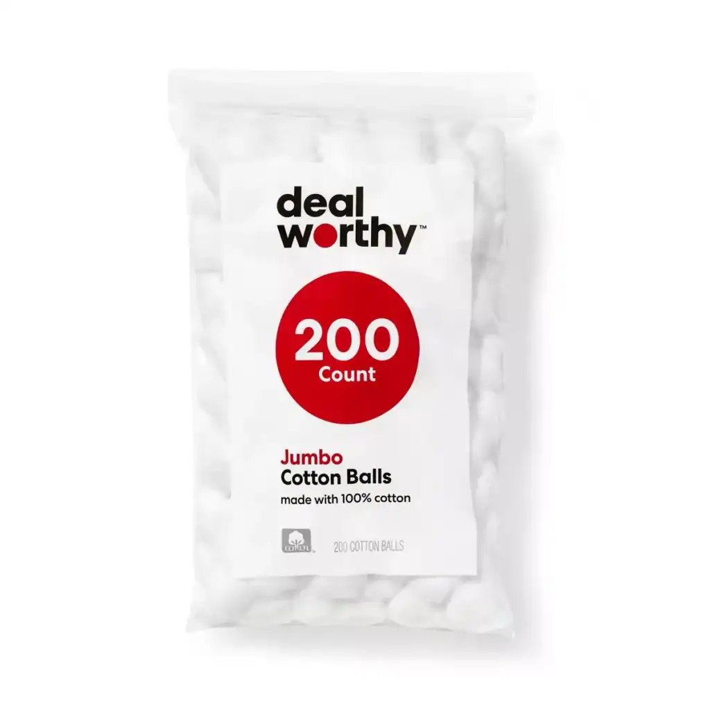 Deal Worthy Cotton balls - 200 count