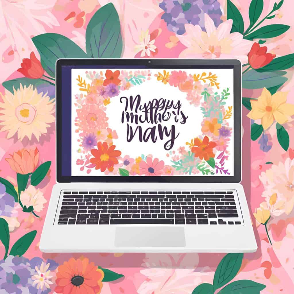 Editable printable Mother’s Day cards with customizable text and floral designs.