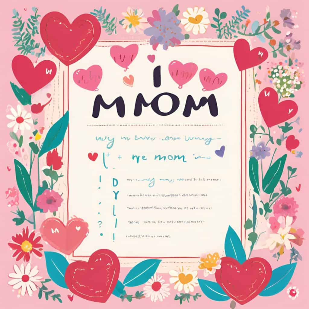 Printable why I love Mom activity for Mother’s Day