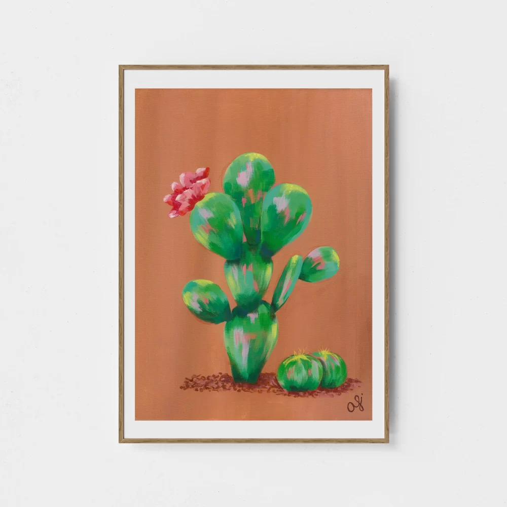 Floral Prickly Pear Print