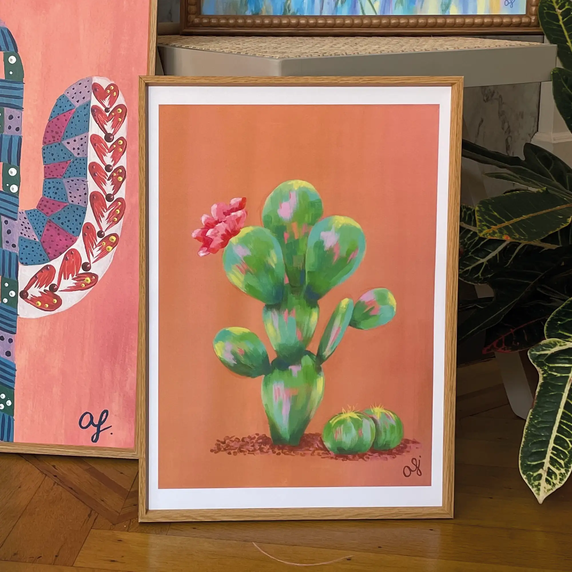 Floral Cactus Print - Image 5