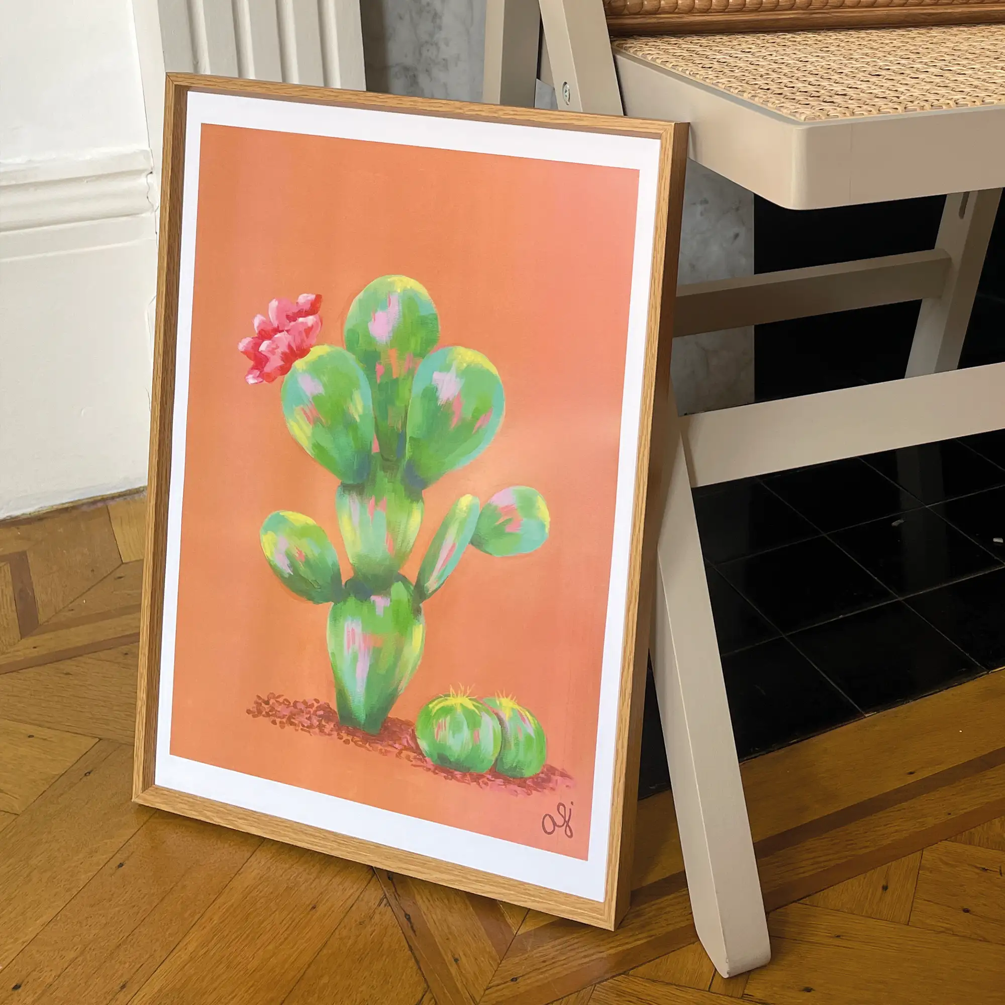 Floral Cactus Print - Image 3