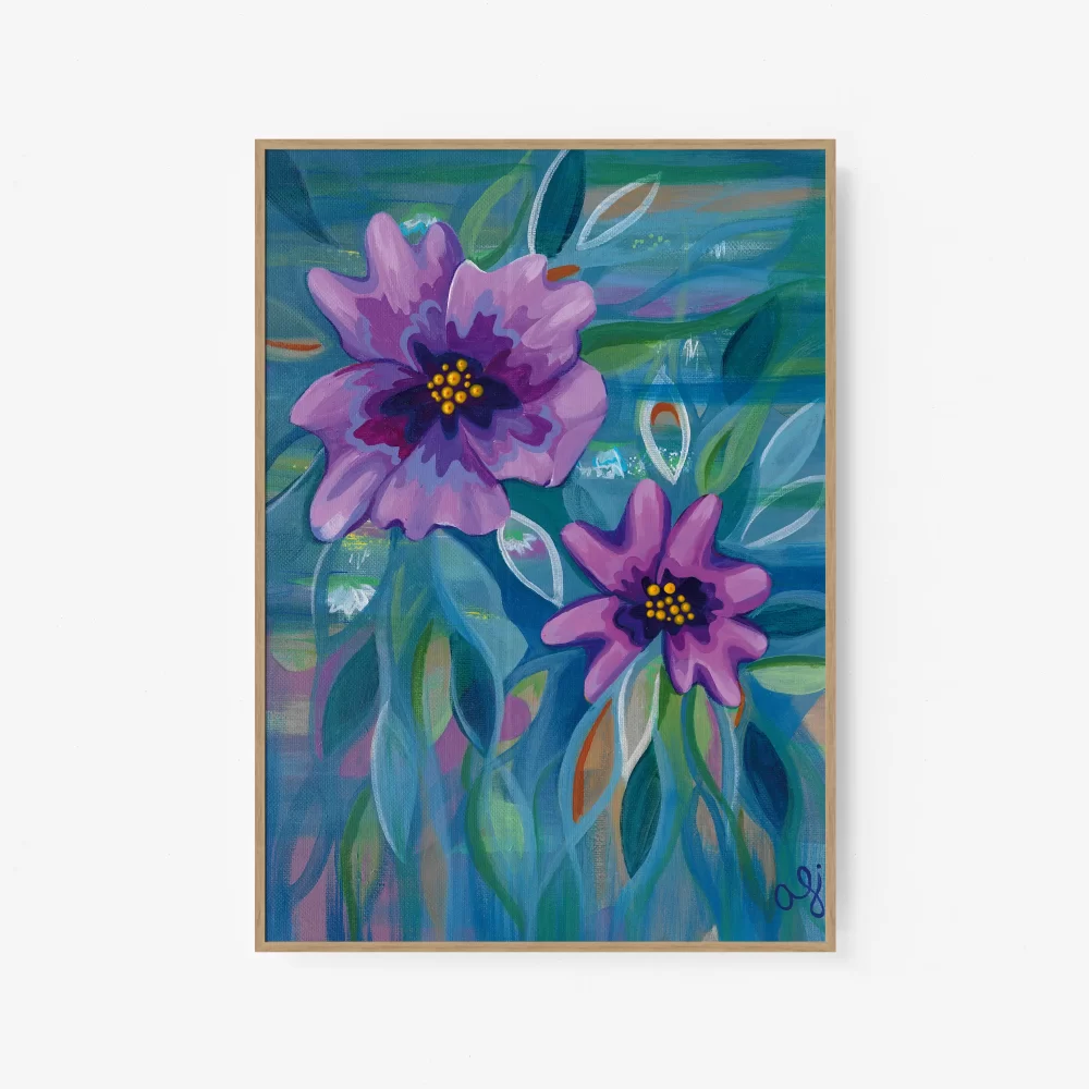 Colorful Floral Art Print