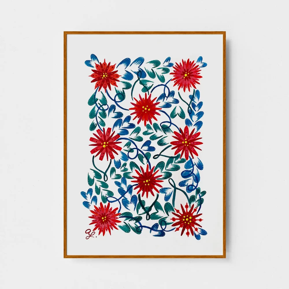 Floral Mosaic Art Print